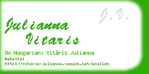 julianna vitaris business card